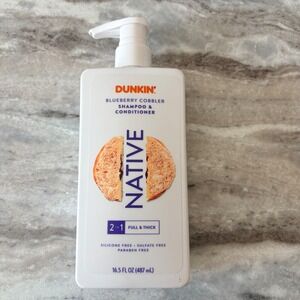 Native Dunkin Blueberry Cobbler 2-in-1 Shampoo & Conditioner 16.5 oz Ltd Edition